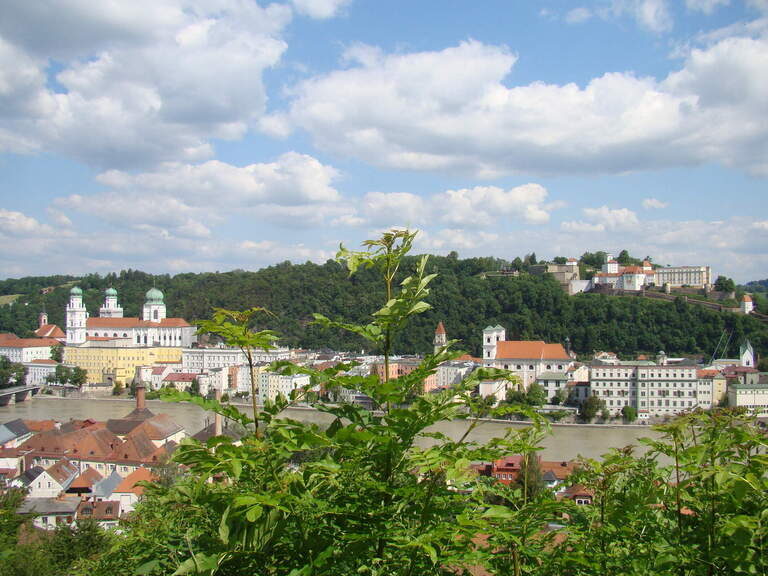 Malerische dreiflüssestadt Passau Dreiflüssestadt Passau Bayern