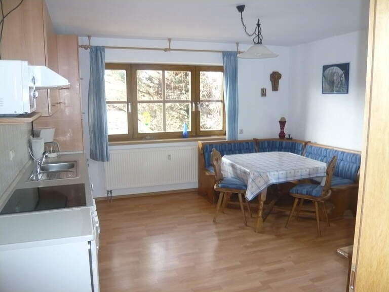 Essbereich in einer Ferienwohnung im Reiterhof Habereder Essbereich in Ferienwohnung Reiterhof Habereder