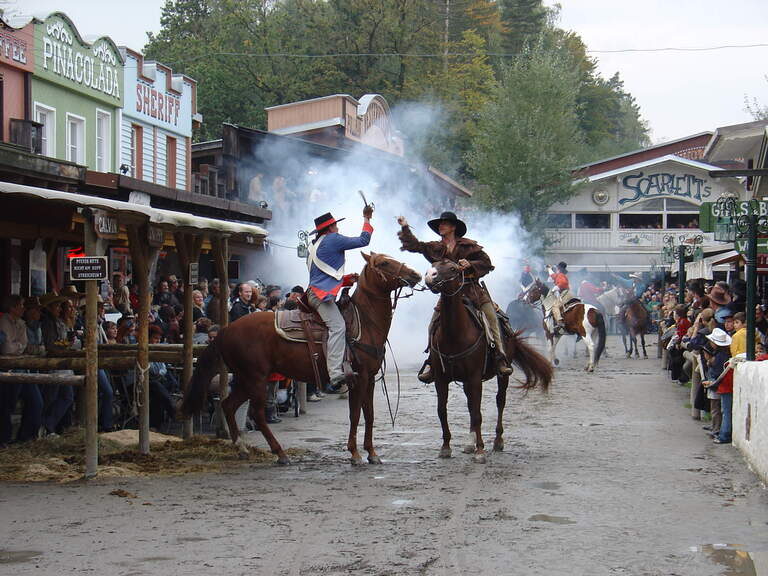 Die Pullman City Show in der Mainstreet Pullman City Show Mainstreet