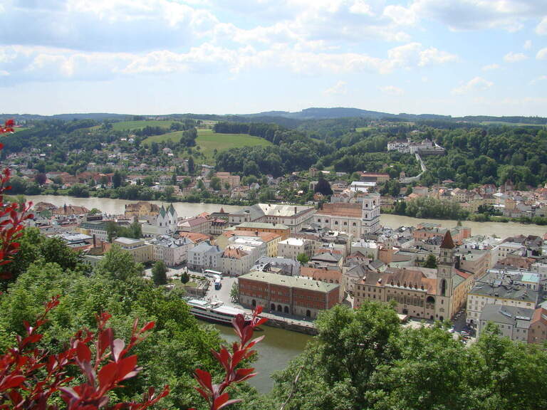 Passau von oben Passau